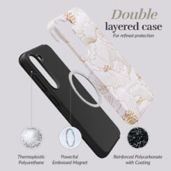 MIO White Roses Magsafe Compatible for Samsung A27 5G - Afbeelding 6