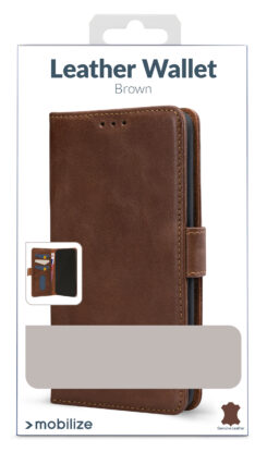 Mobilize Leather Wallet Samsung Galaxy A37 5G Brown - Afbeelding 4