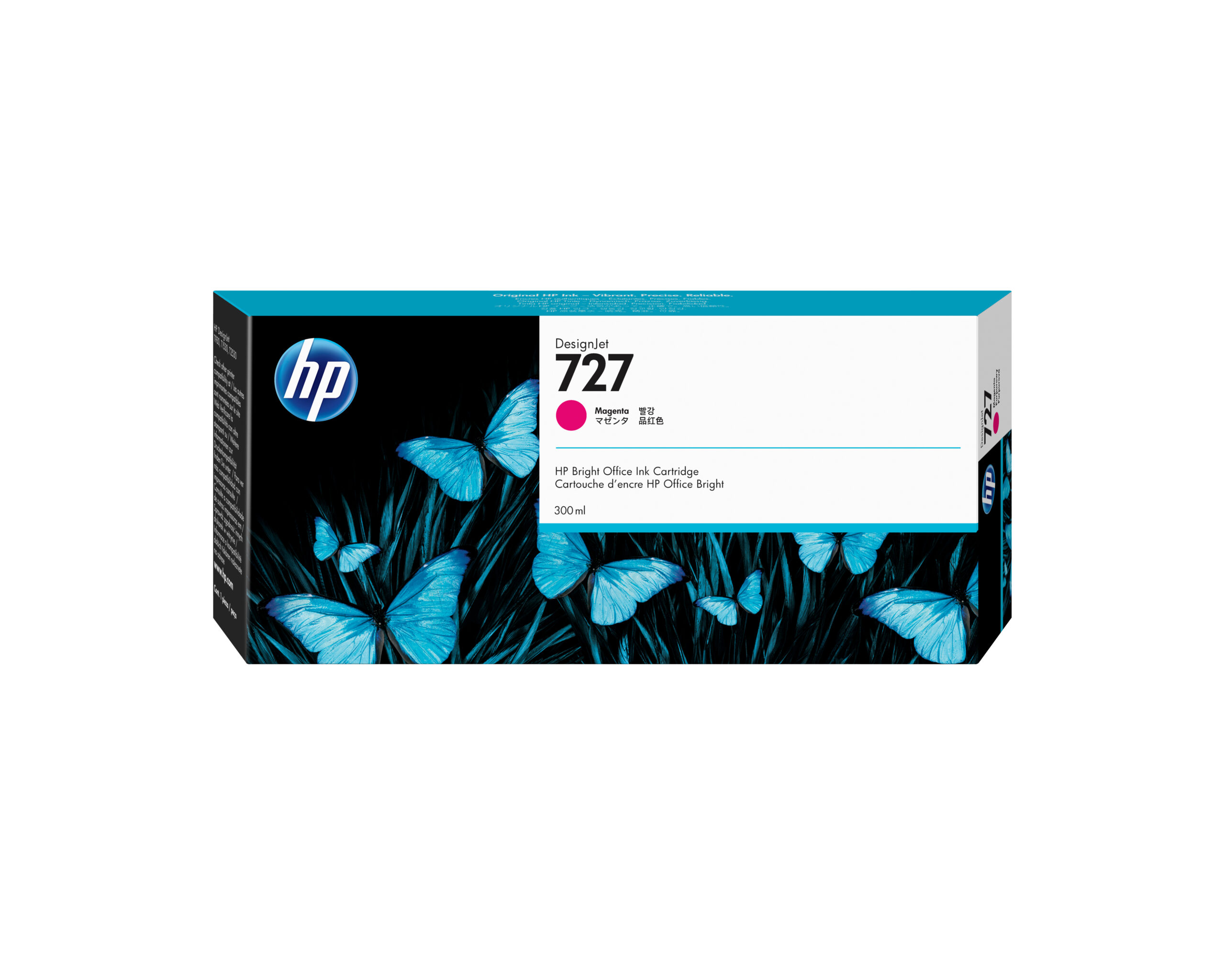 HP 727 magenta DesignJet inktcartridge, 300 ml