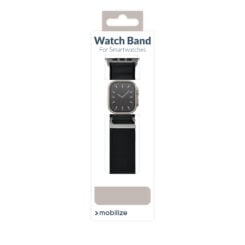 Mobilize Nylon Watch Band - Alpine - Titanium Connector - for Apple 42/44/45/49mm - Black - Afbeelding 9
