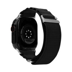 Mobilize Nylon Watch Band - Alpine - Titanium Connector - for Apple 42/44/45/49mm - Black