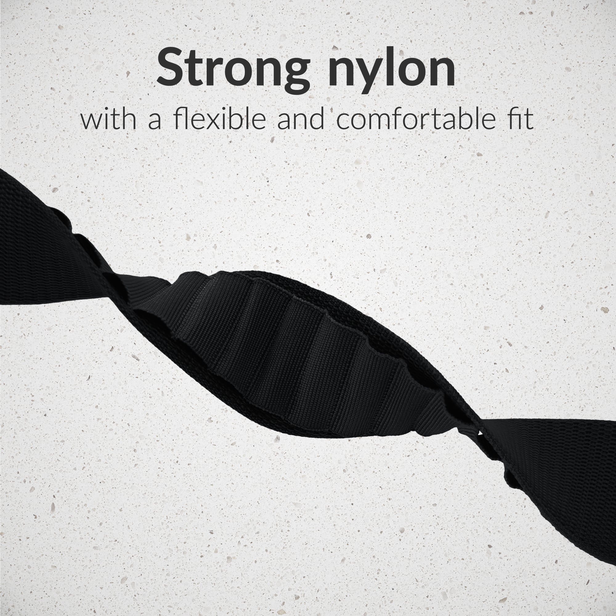 Mobilize Nylon Watch Band - Alpine - Titanium Connector - for Apple 42/44/45/49mm - Black - Afbeelding 4