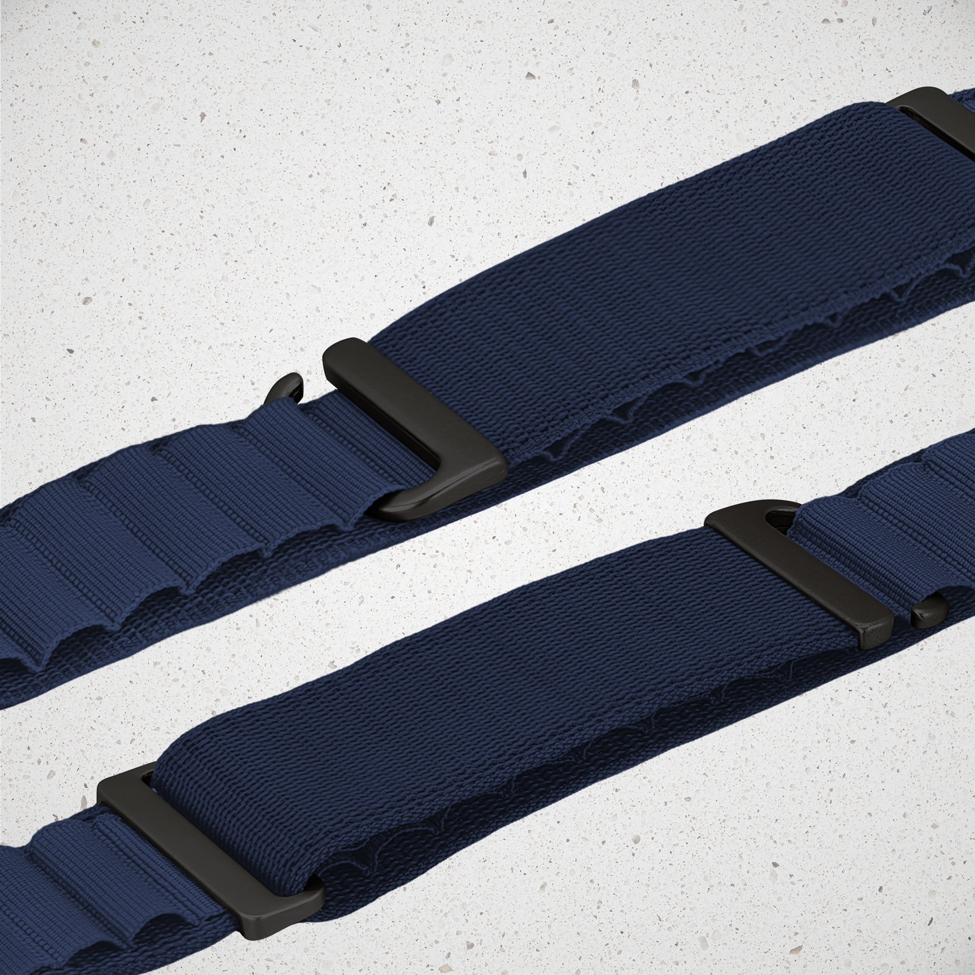 Mobilize Nylon Watch Band - Alpine - Black Connector - for Apple 42/44/45/49mm - Blue - Afbeelding 3