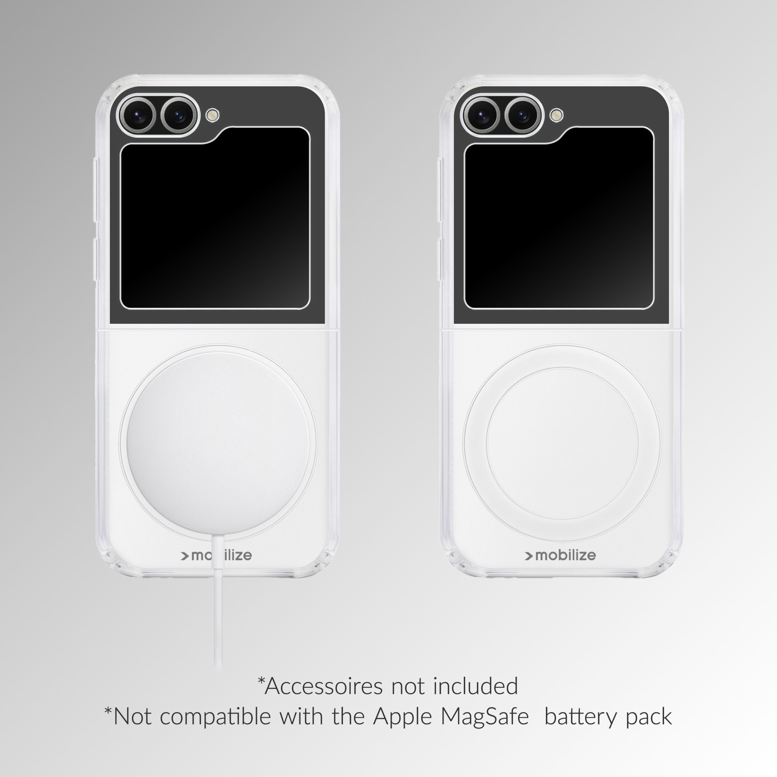 Mobilize Magsafe Compatible Naked Protection Case for Samsung Galaxy Z Flip8 5G Clear - Afbeelding 4