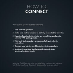 My Style MagSnap BT Speaker MagSafe Compatible Black - Afbeelding 9