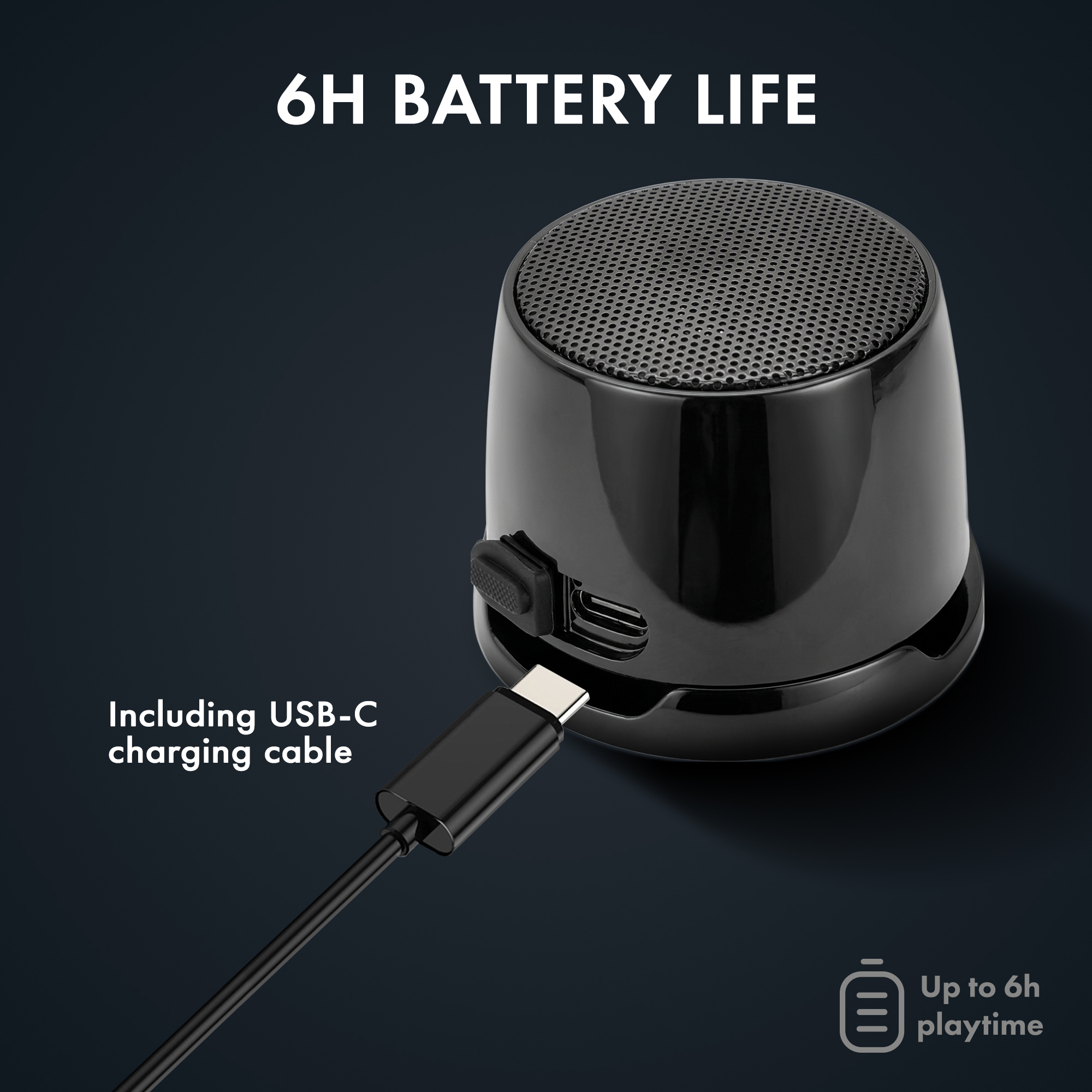 My Style MagSnap BT Speaker MagSafe Compatible Black - Afbeelding 4