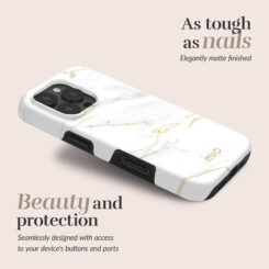 MIO White Marble Magsafe Compatible for iPhone 17 Pro/18 Pro - Afbeelding 3