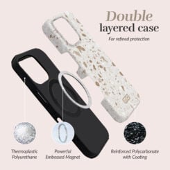 MIO Soft Terrazzo Magsafe Compatible for iPhone 17 Pro/18 Pro - Afbeelding 2
