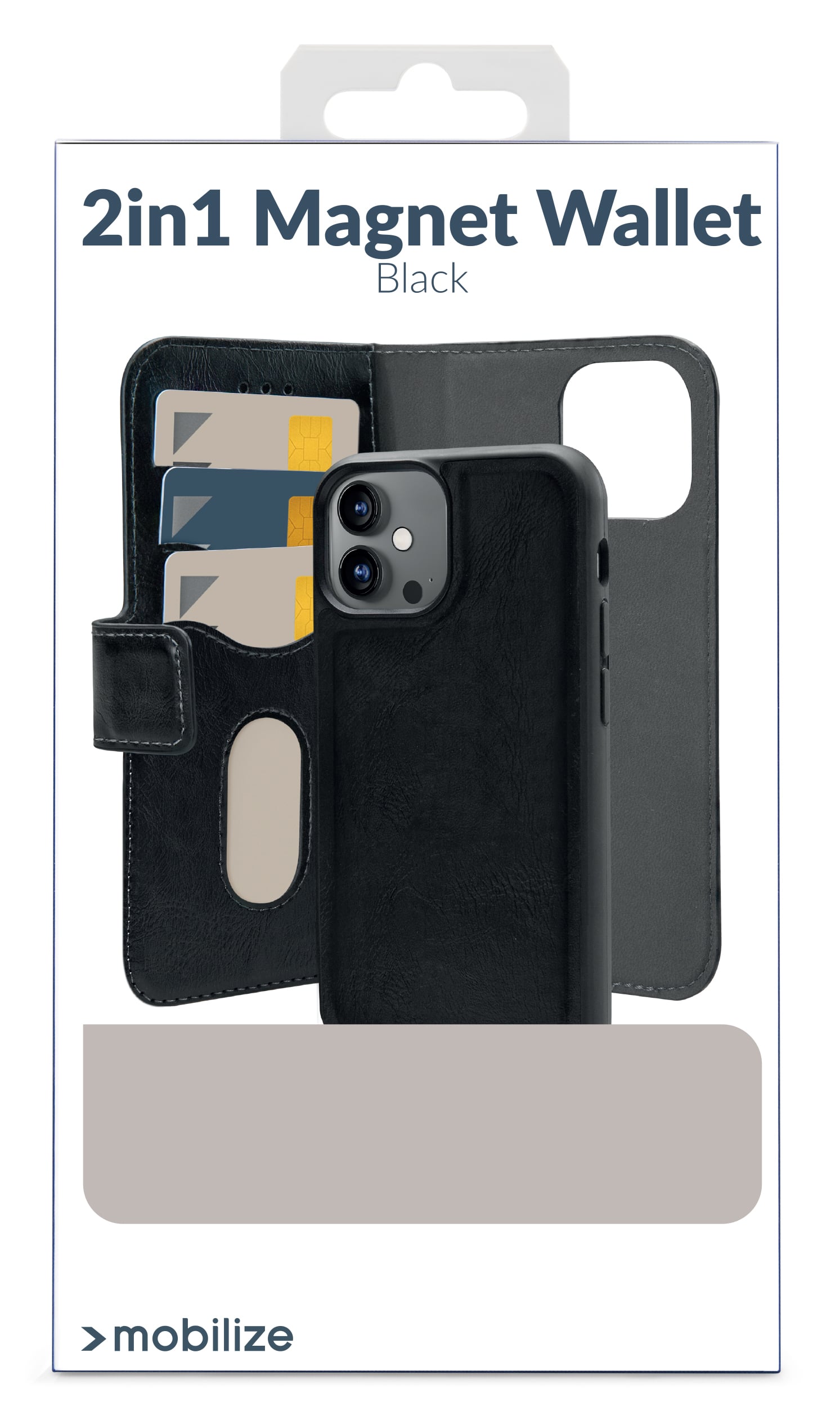 Mobilize 2in1 Magsafe Compatible Gelly Wallet Case Apple iPhone 17 Pro Max/18 Pro Max Black - Afbeelding 9