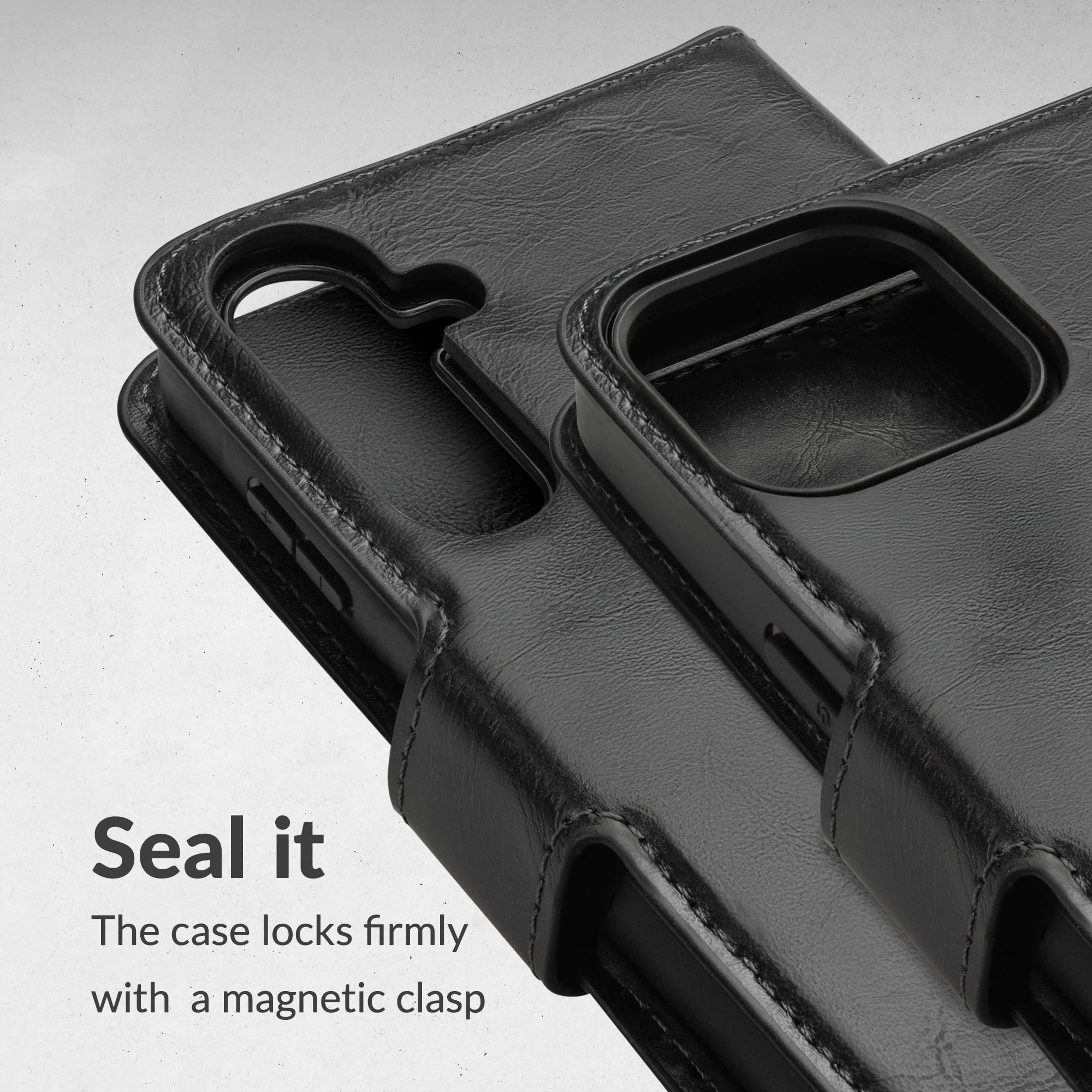 Mobilize 2in1 Magsafe Compatible Gelly Wallet Case Apple iPhone 17 Pro Max/18 Pro Max Black - Afbeelding 6