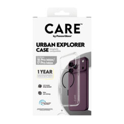PanzerGlass CARE™ by ® Urban Explorer Case Transparent w. Black MagSafe iPhone 2026 Pro Max | 17 Pro Max mobiele telefoon behuizingen Hoes Transparant - Afbeelding 4