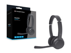 Conceptronic POLONA04B hoofdtelefoon/headset Bedraad en draadloos Hoofdband Oproepen/muziek USB Type-C Bluetooth Zwart - Afbeelding 6