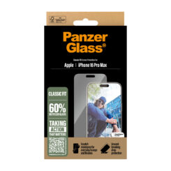 PanzerGlass ® Screen Protector iPhone 16 Pro Max | Classic Fit Doorzichtige schermbeschermer Apple 1 stuk(s) - Afbeelding 4