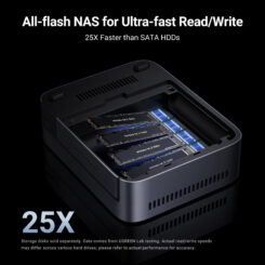 Ugreen DXP480T Plus NAS Desktop Intel® Core™ i5 8 GB DDR5 Grijs - Afbeelding 3