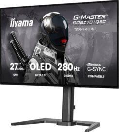 iiyama G-MASTER GOB2701QSC-B1 computer monitor 68,6 cm (27") 2560 x 1440 Pixels 2K Ultra HD OLED Zwart - Afbeelding 6