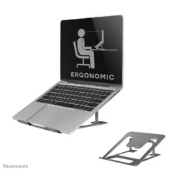 Neomounts NSLS085GREY Laptopstandaard 10-17" - opvouwbaar - compact - universeel - Afbeelding 2