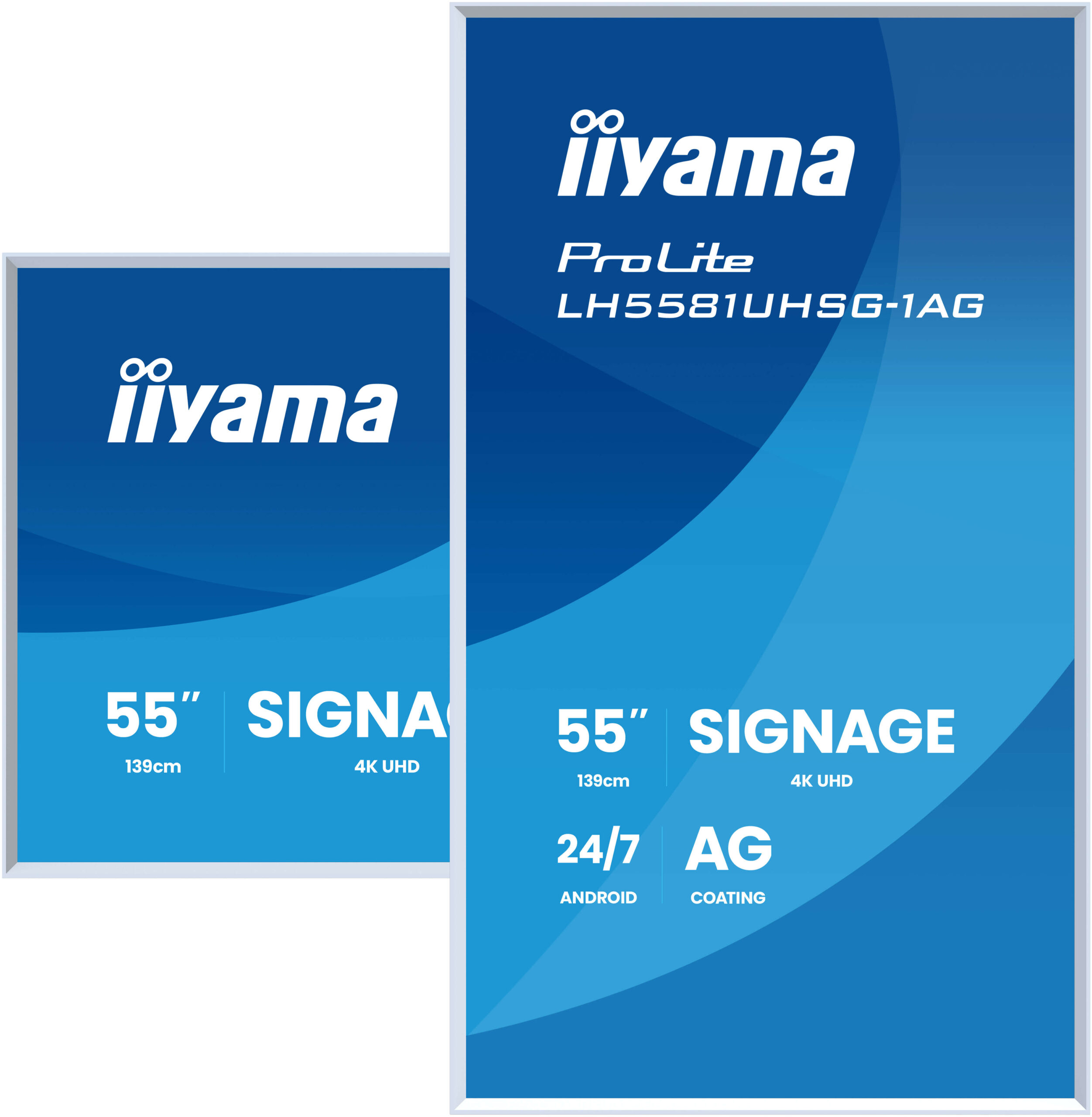 iiyama LH5581UHSG-1AG beeldkrant Digitale signage flatscreen 138,7 cm (54.6") Wifi 500 cd/m² 4K Ultra HD Wit Type processor Android 24/7 - Afbeelding 6