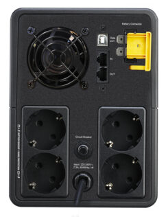 APC Back-UPS BX1600MI-GR Noodstroomvoeding 1600VA 4x stopcontact, USB - Afbeelding 3