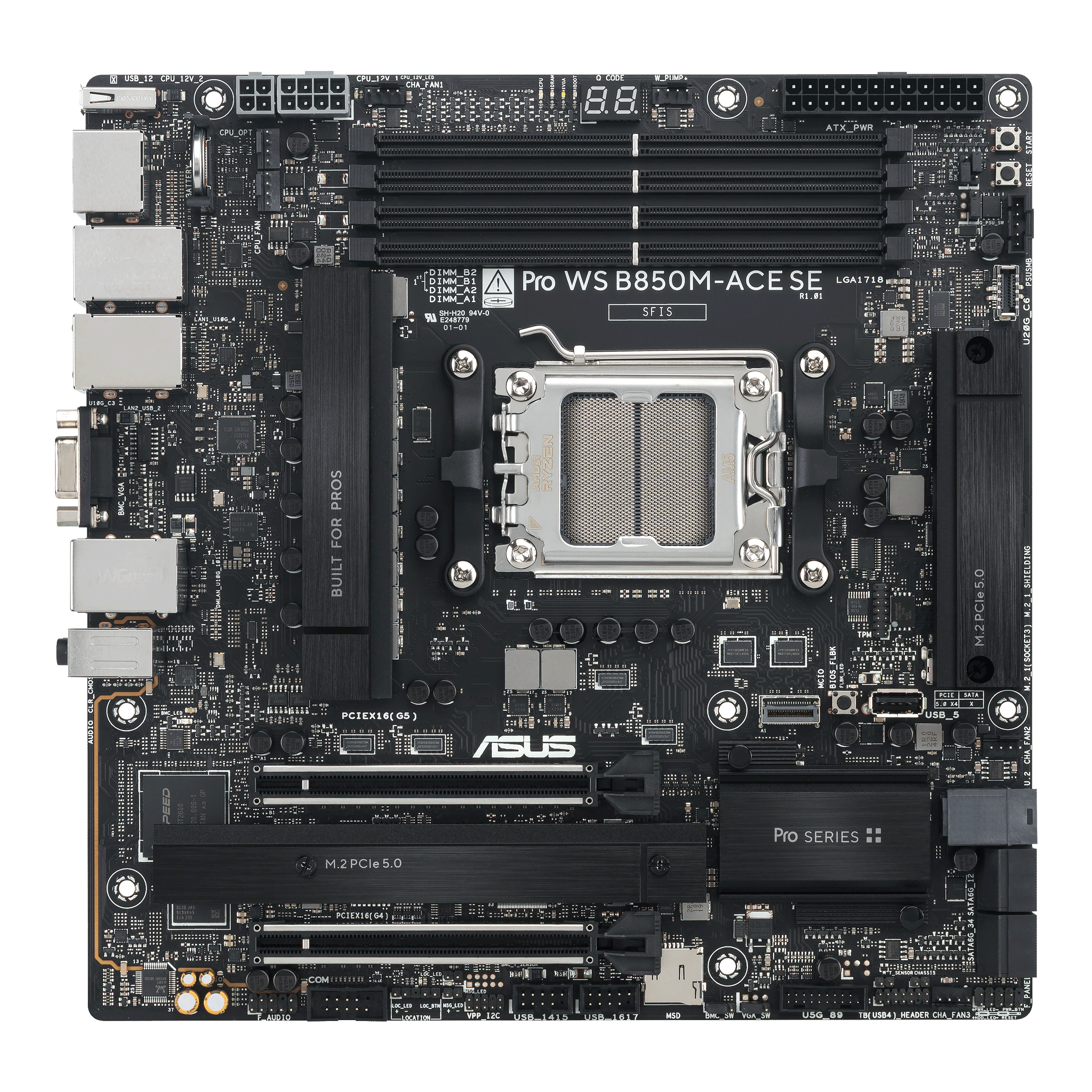 ASUS PRO WS B850M-ACE SE AMD B850 Socket AM5 micro ATX - Afbeelding 2