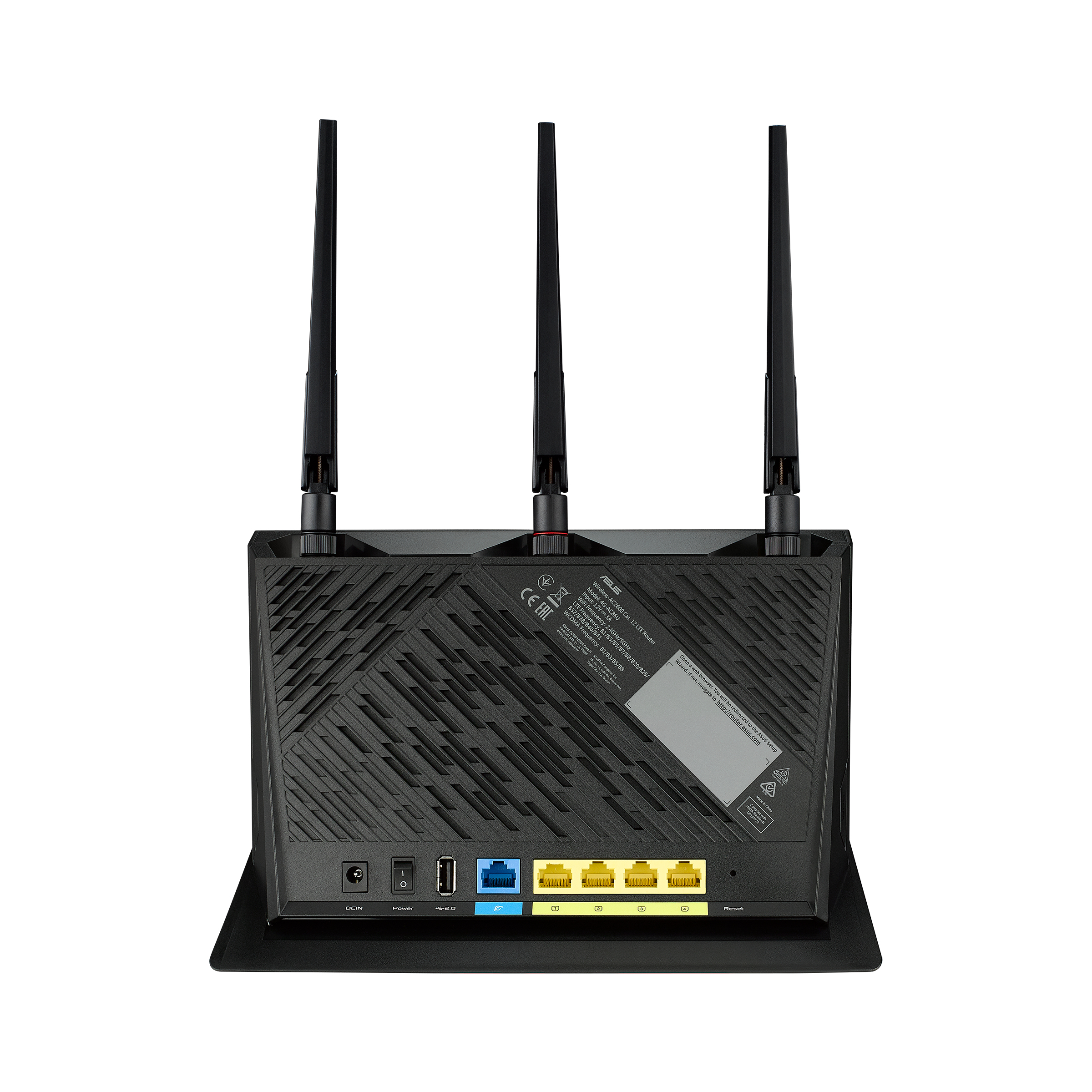 ASUS 4G-AC86U draadloze router Gigabit Ethernet Dual-band (2.4 GHz / 5 GHz) Zwart - Afbeelding 3