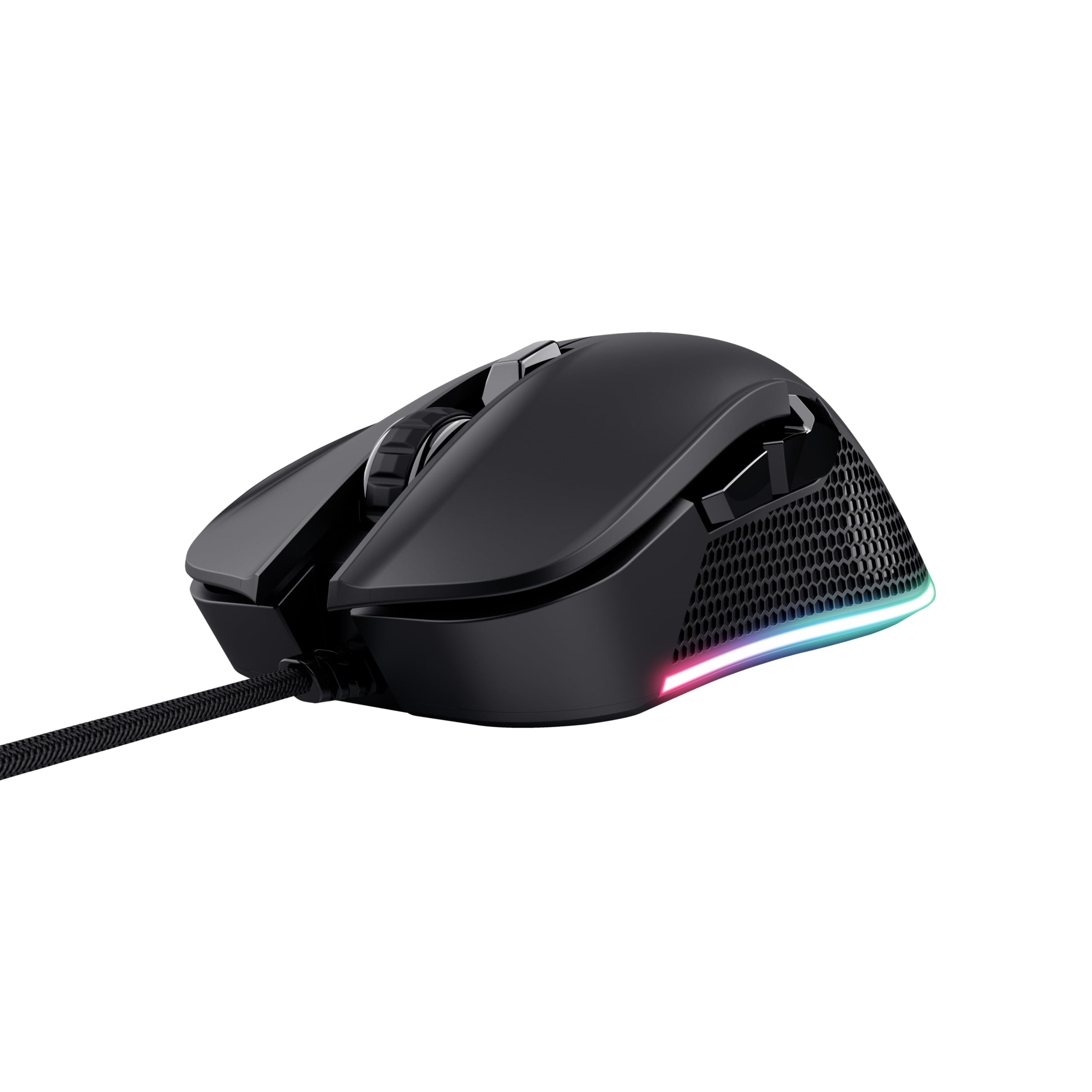 Trust GXT 922 YBAR Gaming Muis - Bedrade gamingmuis – 6 programmeerbare knoppen – 7200 DPI – Zwart - Afbeelding 4
