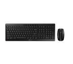 CHERRY Stream Desktop toetsenbord Inclusief muis Kantoor RF Draadloos QWERTY Amerikaans Engels Zwart