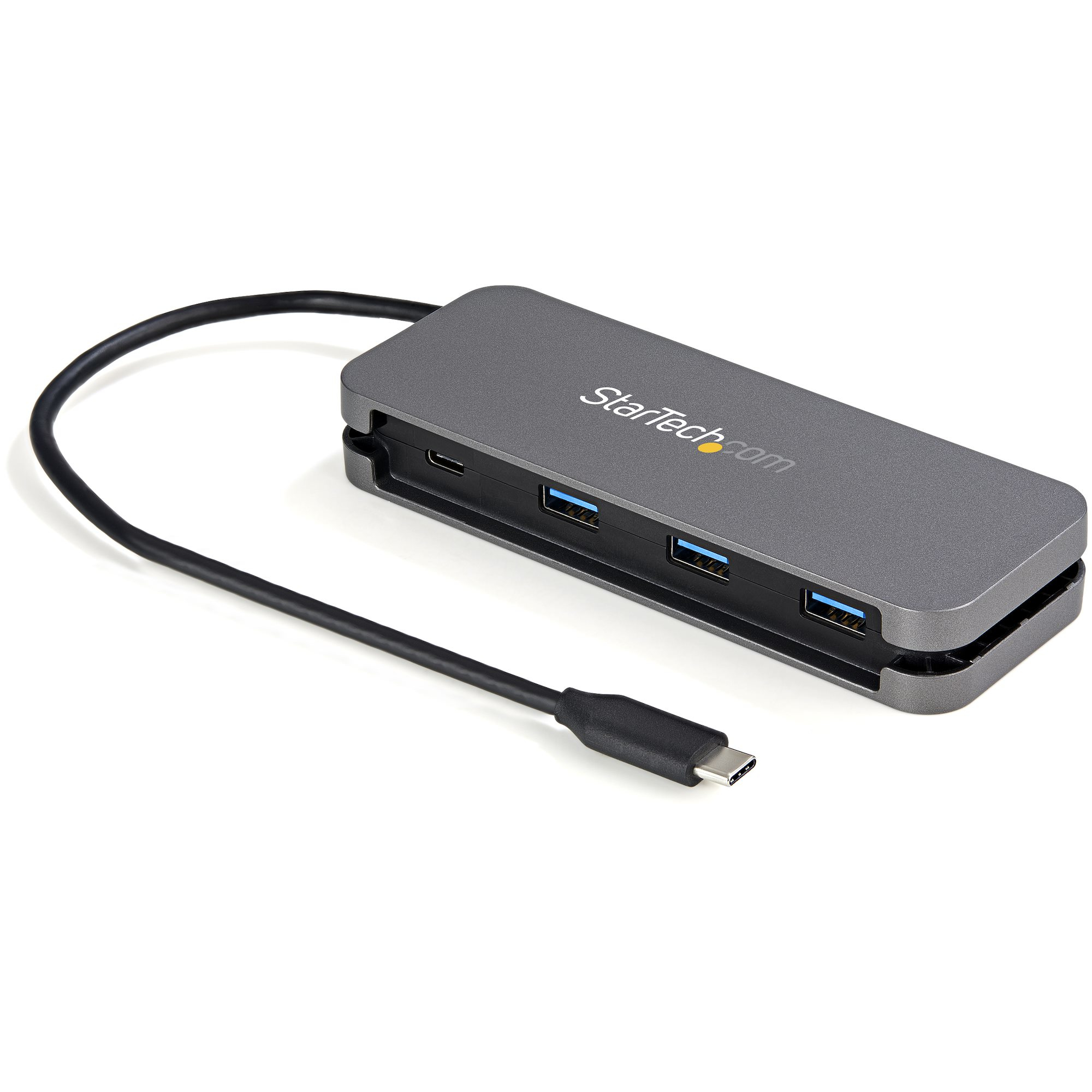 StarTech.com 4 Port USB-C Hub - 3x USB-A/1x USB-C - 5Gbps USB 3.0 Type-C Hub (USB 3.2 Gen 1) - Bus Gevoed - Mini USB-C naar USB-A Adapter Hub - 28.5cm Kabel met Kabelmanagement - Afbeelding 2