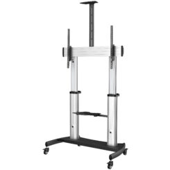 StarTech.com Verrijdbare TV Standaard - Stevige TV Vloerstandaard voor 60-100" Scherm (100kg) - In Hoogte te Verstellen Verrijdbaar TV Meubel op Wielen - Universele Televisiestandaard - Afbeelding 2