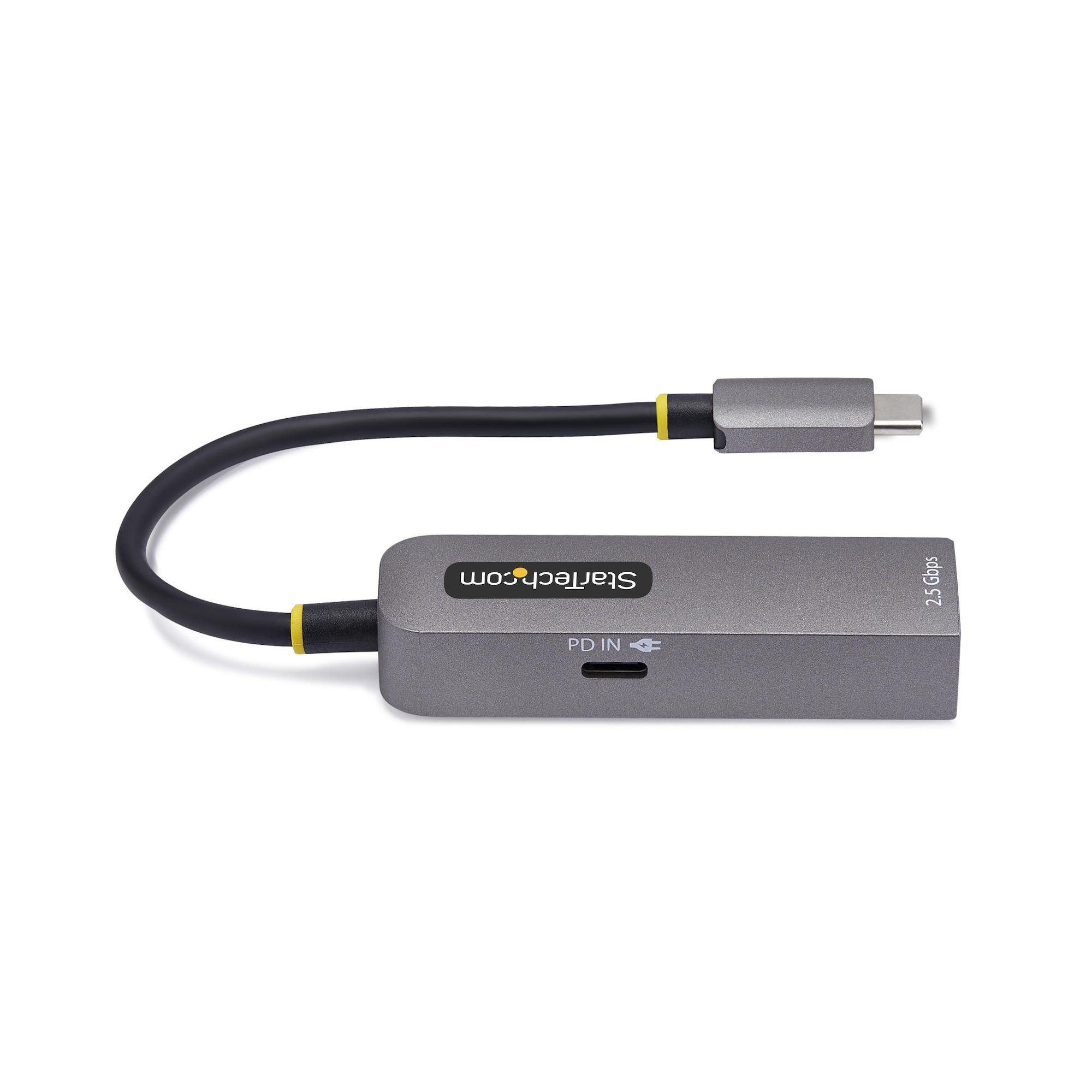 StarTech.com 2.5GbE USB-C naar Ethernet Adapter, 100W PD Pass-Through, NBASE-T NIC, USB 3.0 Type-C 2.5/1G Multi Speed Netwerk, Thunderbolt Compatibel, Windows & Mac - Afbeelding 5