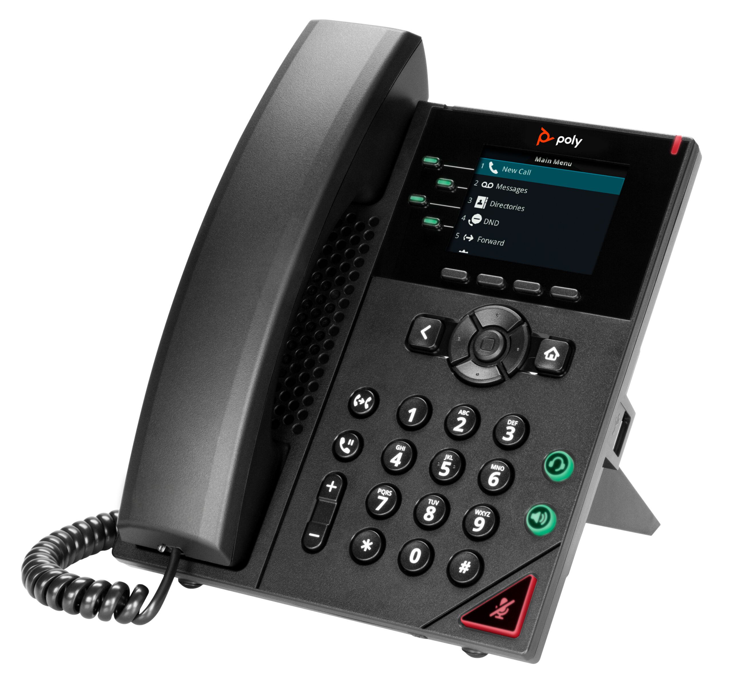HP Poly VVX 250 4-lijns IP-telefoon met PoE-ondersteuning - Afbeelding 4