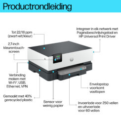 HP OfficeJet Pro 9110b Draadloos Kleur Printer, Dubbelzijdig printen - Afbeelding 4