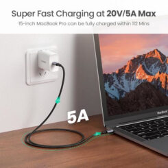 Ugreen 70429 USB-kabel 1 m USB C 0,48 Gbit/s 100 W Zwart - Afbeelding 3