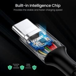 Ugreen 70429 USB-kabel 1 m USB C 0,48 Gbit/s 100 W Zwart - Afbeelding 6
