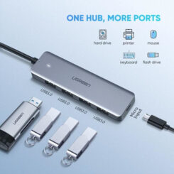 Ugreen 70336 interface hub USB 3.2 Gen 1 (3.1 Gen 1) Type-C 5000 Mbit/s - Afbeelding 3