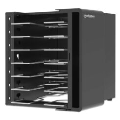 Manhattan Laadkast USB-C 65W voor 7 laptops (tot 16"), geschikt voor laptops, iPads, MacBooks, Chromebooks en andere USB-C apparaten, vakken 402x290x50 mm, USB-C laadkabels inbegrepen, afsluitbaar, alternatief voor laadtrolley, EU/UK-stroomkabels inbegrepen - Afbeelding 5
