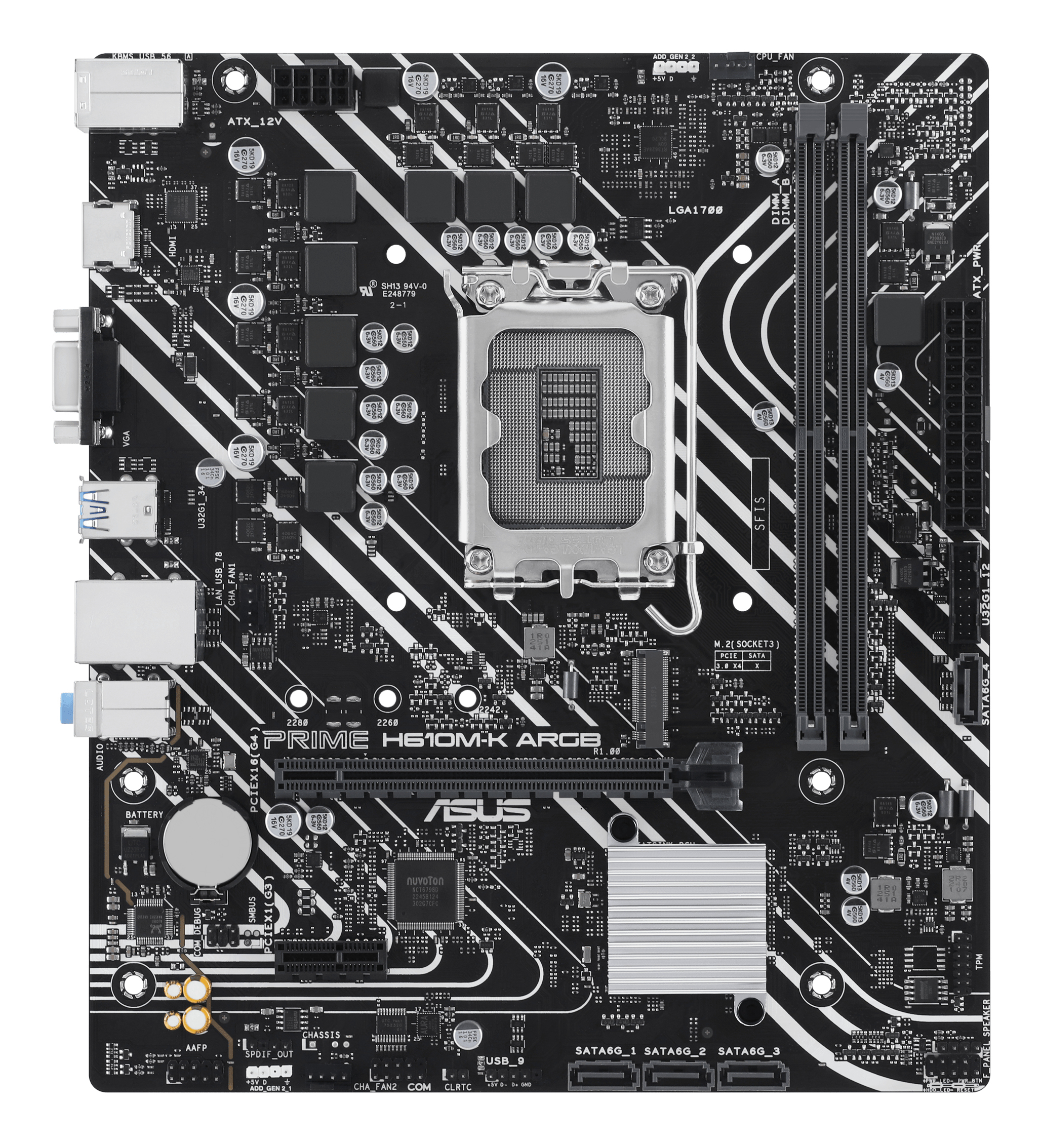 ASUS PRIME H610M-K ARGB Intel H610 LGA 1700 micro ATX - Afbeelding 3