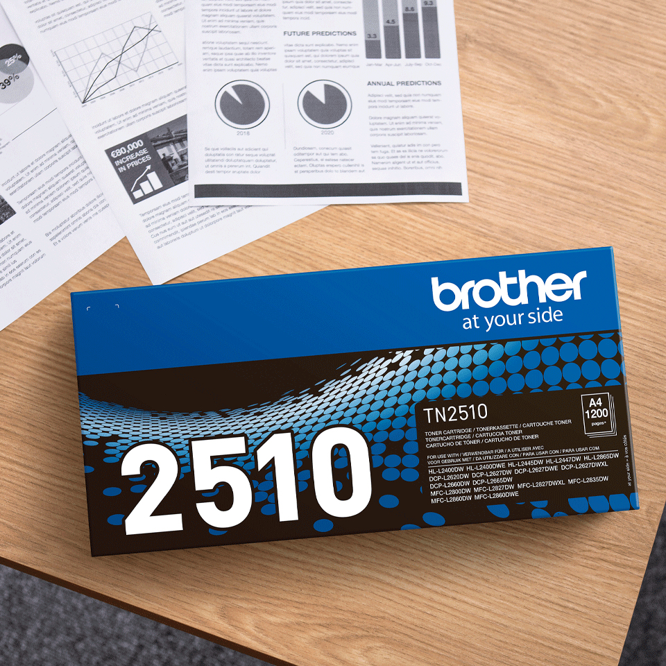 Brother TN-2510 tonercartridge 1 stuk(s) Origineel Zwart - Afbeelding 3