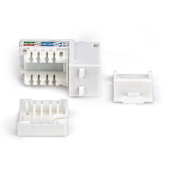 StarTech.com Cat6 Keystone Jack, 24 Stuks, RJ45 Ethernet Keystone Jacks, UTP Cat6 Ethernet Jack voor Wandcontactdoos, 90 Graden, 110 Punch Down, Wit - Afbeelding 4