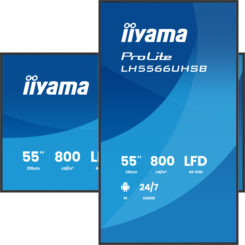 iiyama LH5566UHSB-B1AG beeldkrant Digitale signage flatscreen 139,7 cm (55") LCD Wifi 800 cd/m² 4K Ultra HD Zwart Type processor Android 24/7 - Afbeelding 6