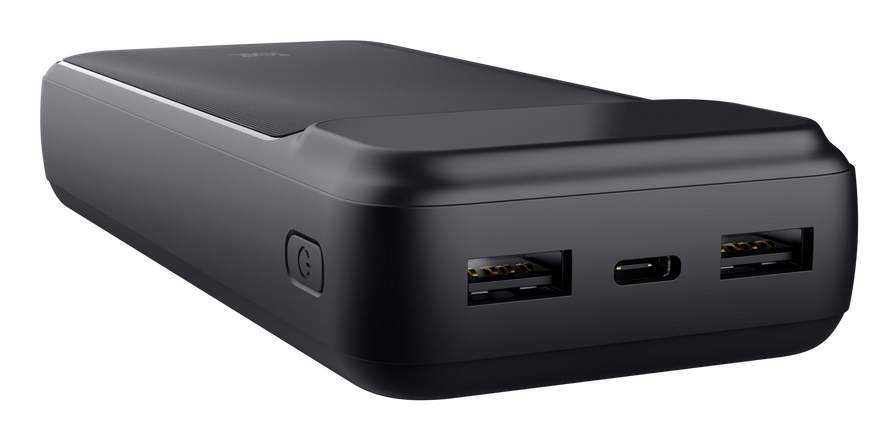 Trust Powerbank 20.000 mAh - Powerbank – 20W opladen – 20.000 mAh – Zwart