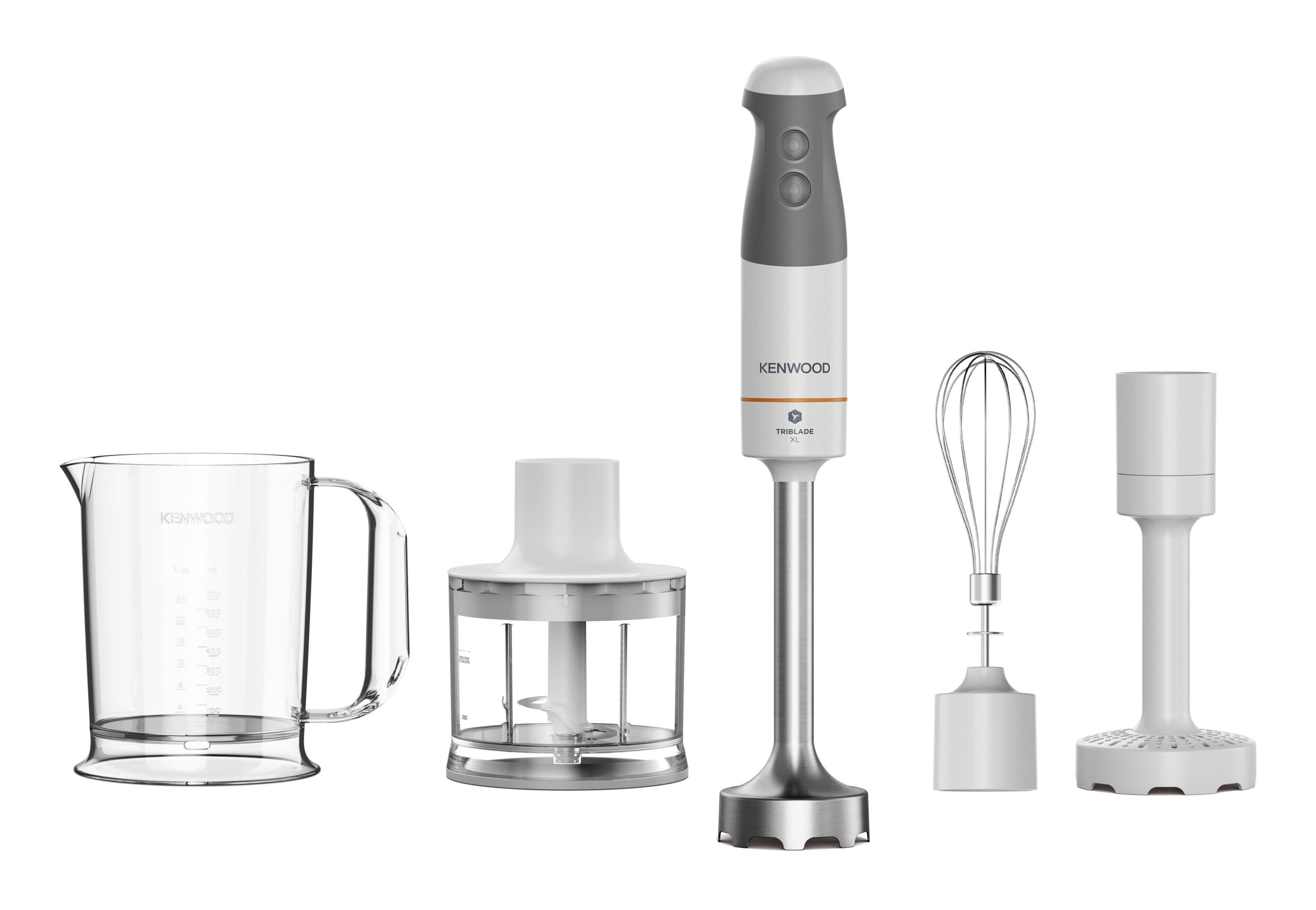 Kenwood HBM40.306WH blender Staafmixer 850 W Grijs, Transparant, Wit - Afbeelding 2