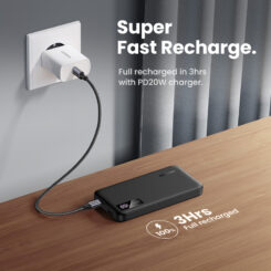Ugreen 25742 powerbank Lithium-Ion (Li-Ion) 10000 mAh Zwart - Afbeelding 6