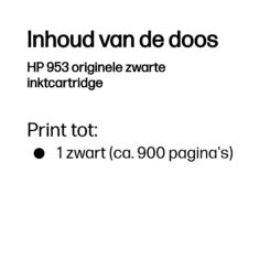 HP 953 originele zwarte inktcartridge - Afbeelding 4