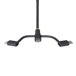 StarTech.com 1m Robuuste USB Multi Oplaadkabel, USB naar Lightning/Micro-USB/Type-C, Apple MFi Gecertificeerd, Aramide Mantel, Universele 3-in-1 USB Laadkabel voor iPhone/iPad/Android - Afbeelding 5
