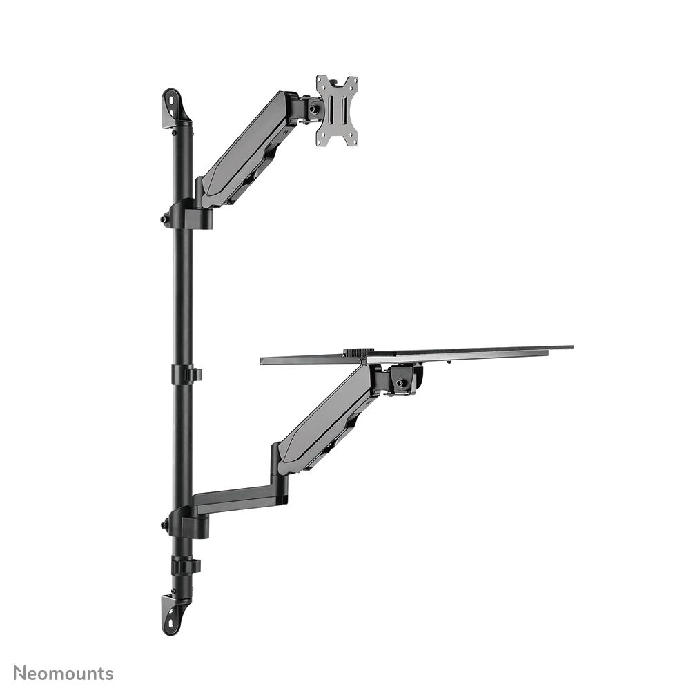 Neomounts WL90-325BL1 Zit-sta werkstation wand 17-32" - gasveer - Afbeelding 4
