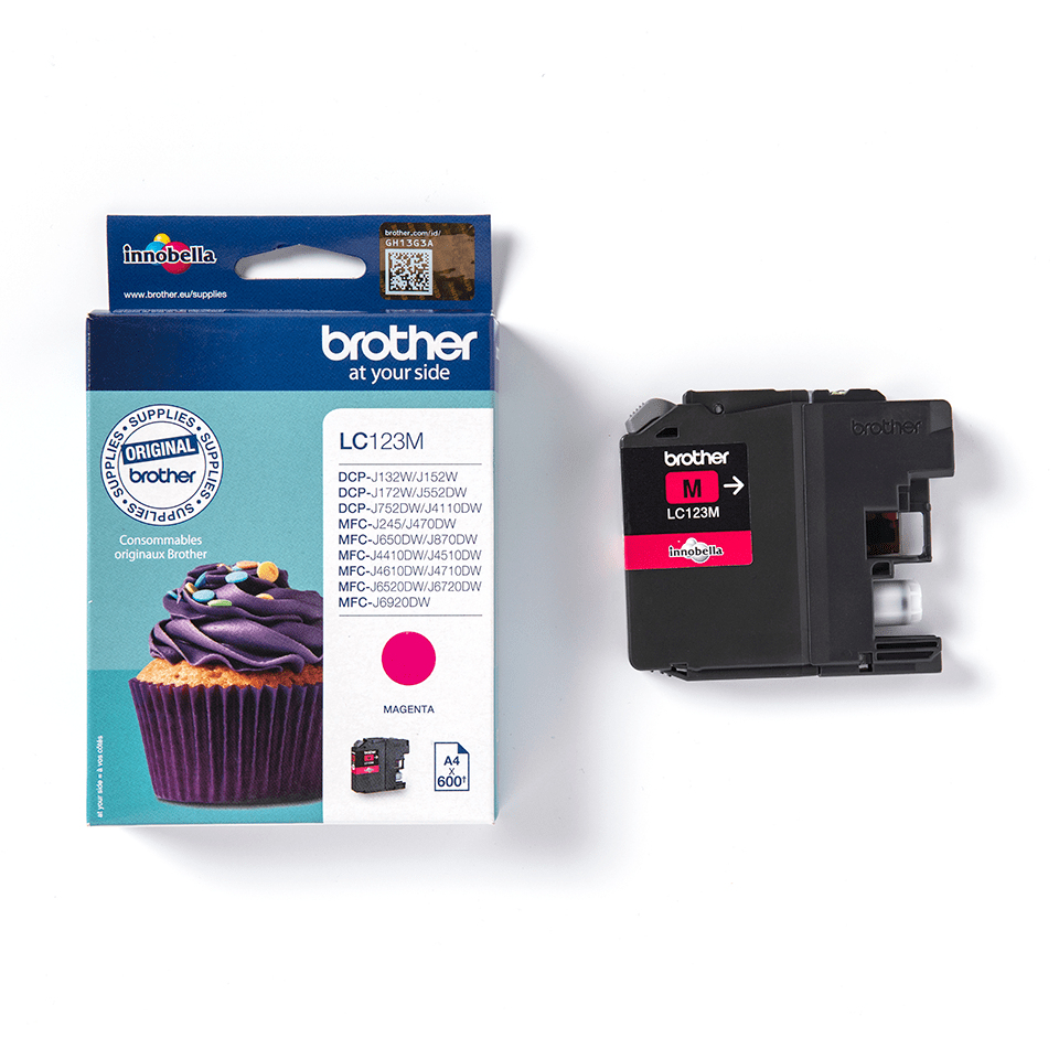 Brother LC123M inktcartridge 1 stuk(s) Origineel Magenta - Afbeelding 4