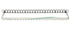 Intellinet 24-poorts afgeschermd leeg patchpanel, 0,5U, 19" keystone high-density ontwerp, uitneembare kabelmanagementbalk, geschikt voor Cat6/Cat6A modules, zwart - Afbeelding 6