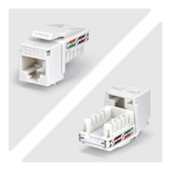 StarTech.com Cat6 Keystone Jack, 24 Stuks, RJ45 Ethernet Keystone Jacks, UTP Cat6 Ethernet Jack voor Wandcontactdoos, 90 Graden, 110 Punch Down, Wit - Afbeelding 3