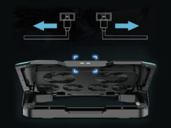 Conceptronic THYIA01B laptop cooling pad 43,2 cm (17") Grijs - Afbeelding 6