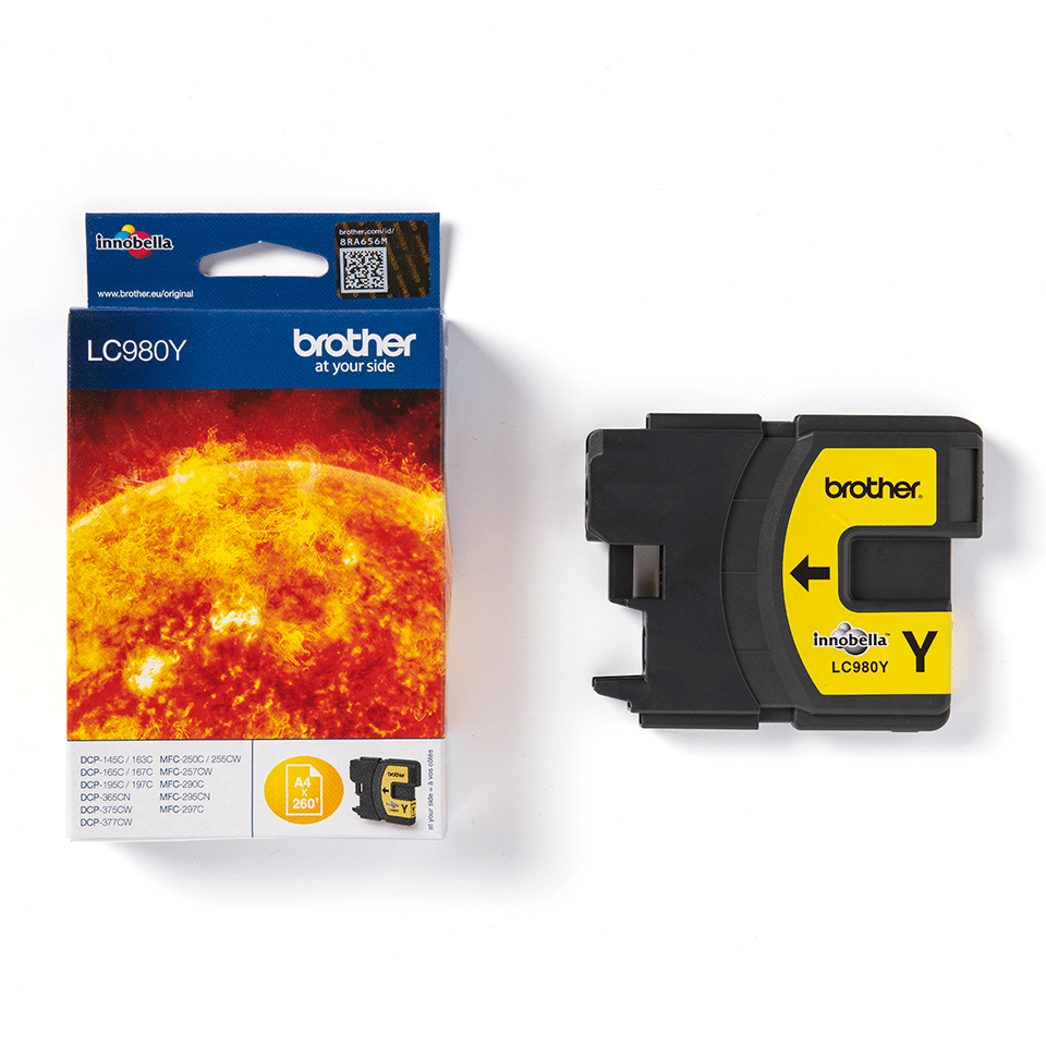 Brother LC980Y inktcartridge 1 stuk(s) Origineel Geel - Afbeelding 4